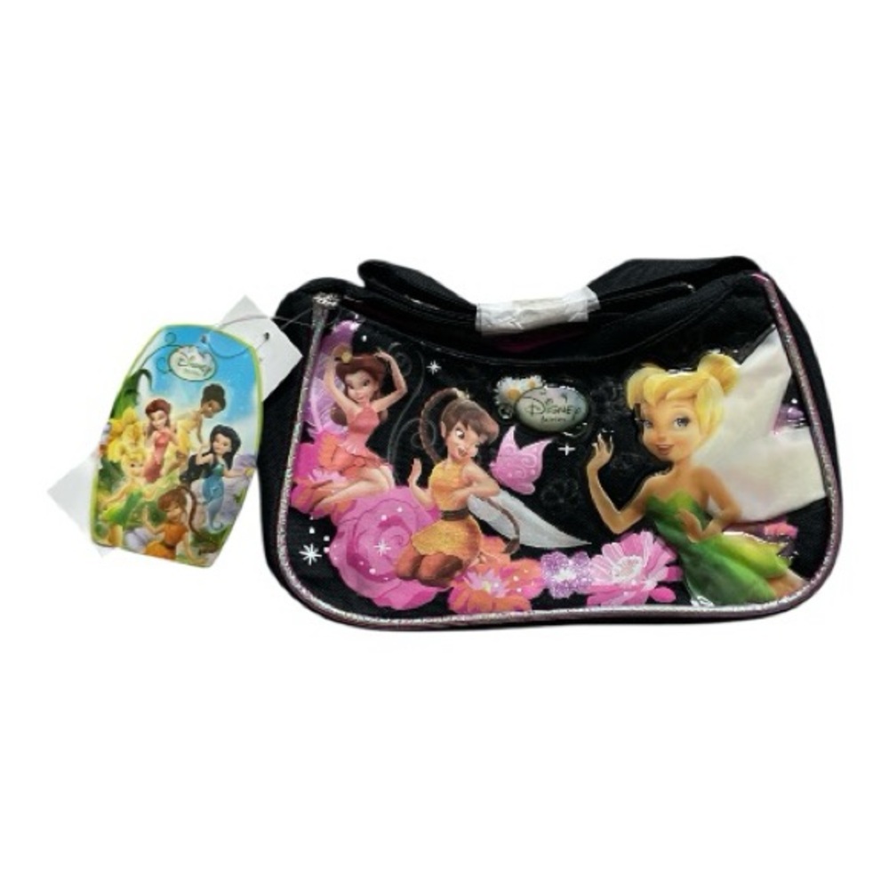 Disney Fairy Themed Black and Pink Handbag